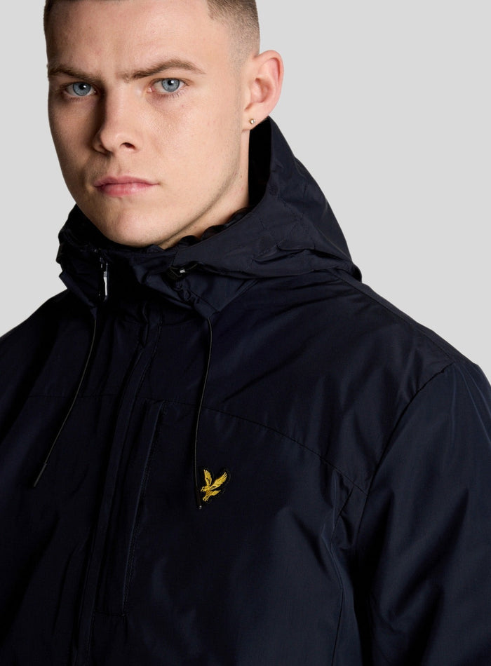 LYLE & SCOTT Lightweight Hooded Zip Through Jacket Dark Navy - MAISONDEFASHION.COM