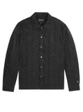 LYLE & SCOTT Lightweight Quilted Overshirt Black Ice - MAISONDEFASHION.COM