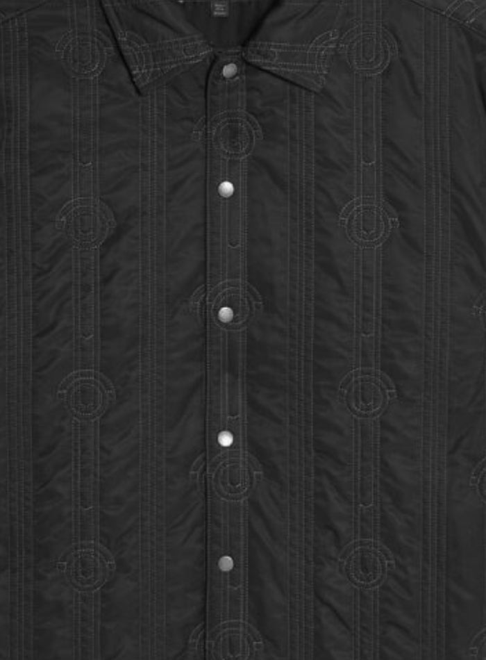 LYLE & SCOTT Lightweight Quilted Overshirt Black Ice - MAISONDEFASHION.COM
