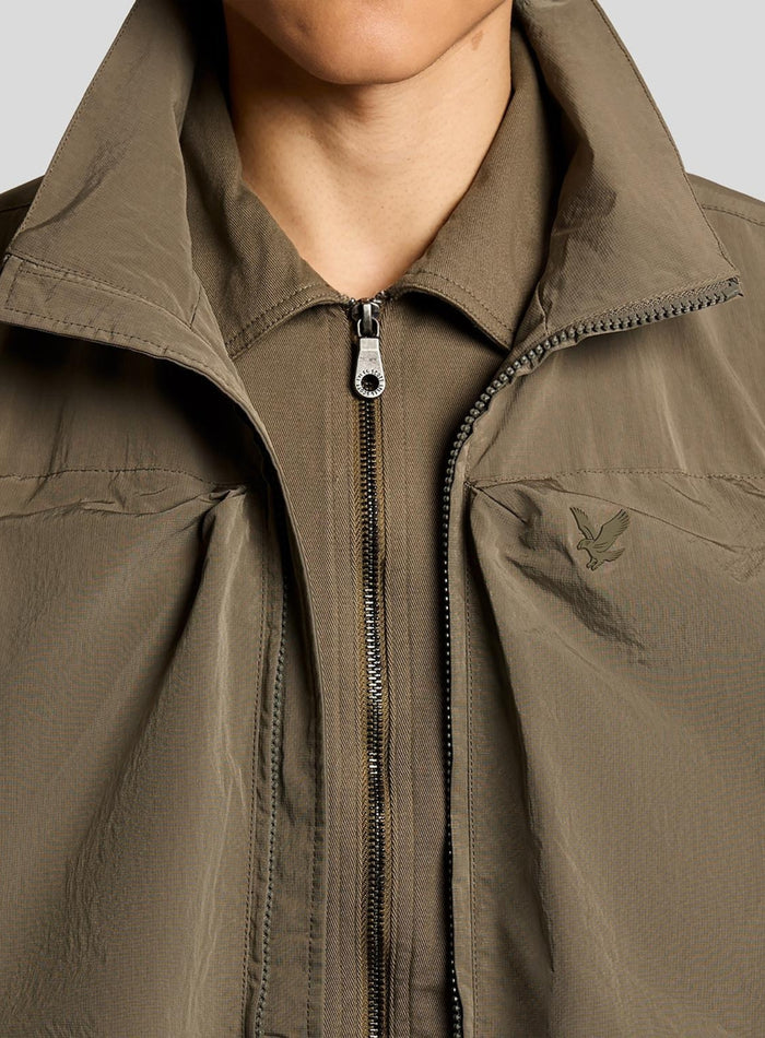 LYLE & SCOTT Lightweight Ripstop Gilet Khaki Ash - MAISONDEFASHION.COM