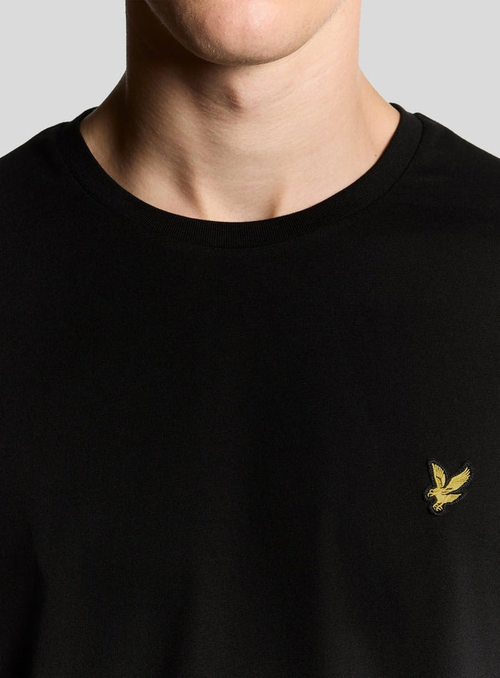 LYLE & SCOTT Long Sleeve Cotton T-Shirt Jet Black - MAISONDEFASHION.COM