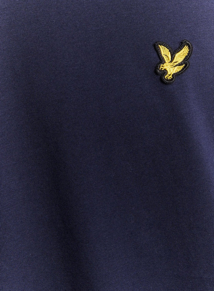 LYLE & SCOTT Long Sleeve Cotton T-Shirt Navy - MAISONDEFASHION.COM