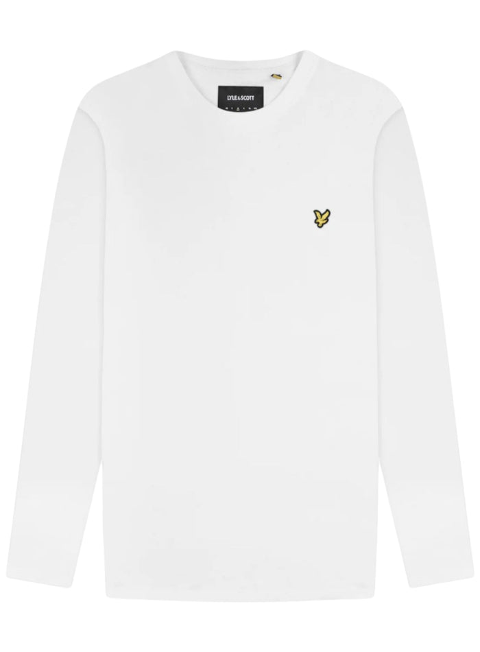 LYLE & SCOTT Long Sleeve Cotton T-Shirt White - MAISONDEFASHION.COM