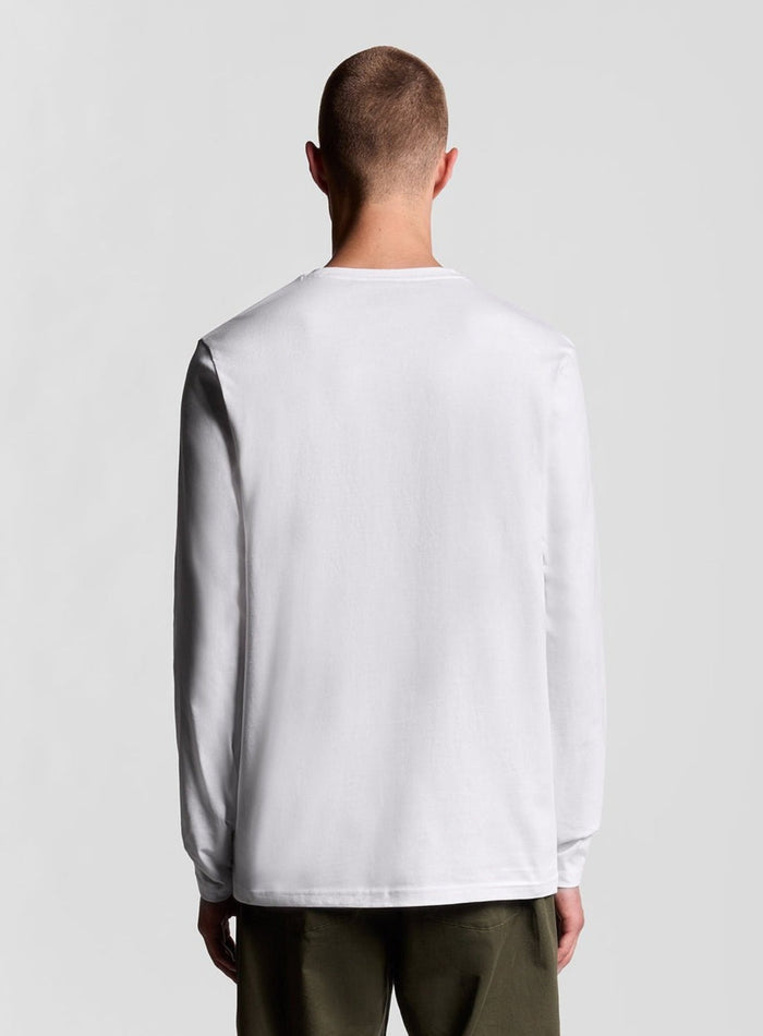 LYLE & SCOTT Long Sleeve Cotton T-Shirt White - MAISONDEFASHION.COM