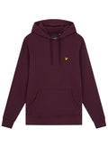 LYLE & SCOTT Loopback Cotton Hoodie Burgundy - MAISONDEFASHION.COM