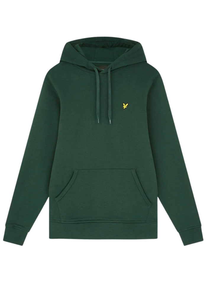 LYLE & SCOTT Loopback Cotton Hoodie Dark Green - MAISONDEFASHION.COM