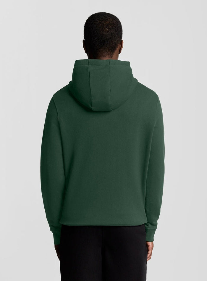 LYLE & SCOTT Loopback Cotton Hoodie Dark Green - MAISONDEFASHION.COM