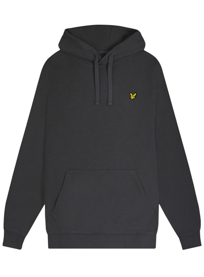 LYLE & SCOTT Loopback Cotton Hoodie Gunmetal - MAISONDEFASHION.COM