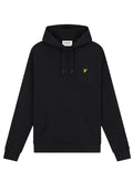 LYLE & SCOTT Loopback Cotton Hoodie Jet Black - MAISONDEFASHION.COM