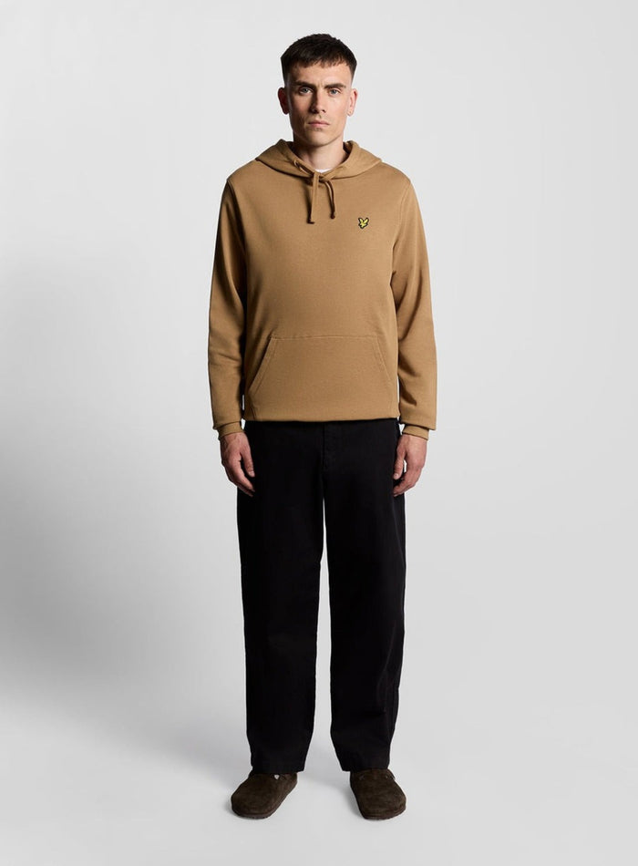 LYLE & SCOTT Loopback Cotton Hoodie Tigers Eye - MAISONDEFASHION.COM
