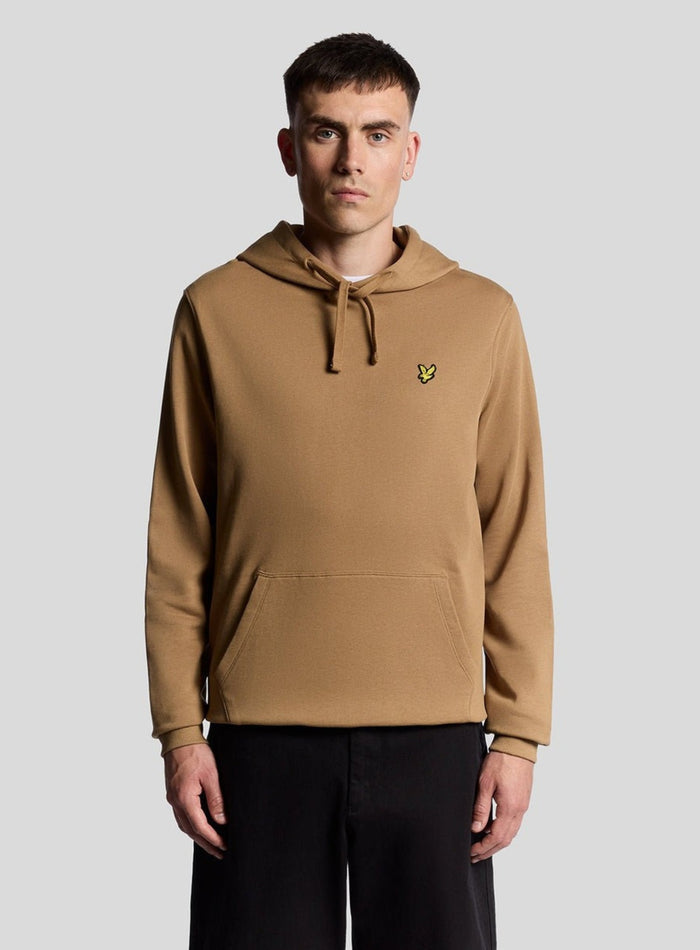LYLE & SCOTT Loopback Cotton Hoodie Tigers Eye - MAISONDEFASHION.COM