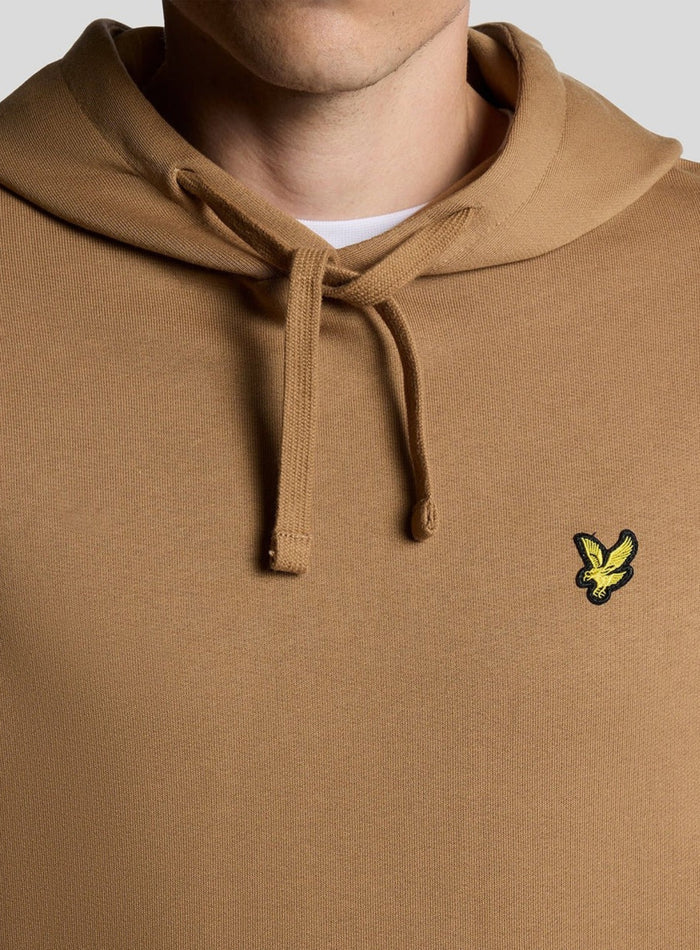 LYLE & SCOTT Loopback Cotton Hoodie Tigers Eye - MAISONDEFASHION.COM