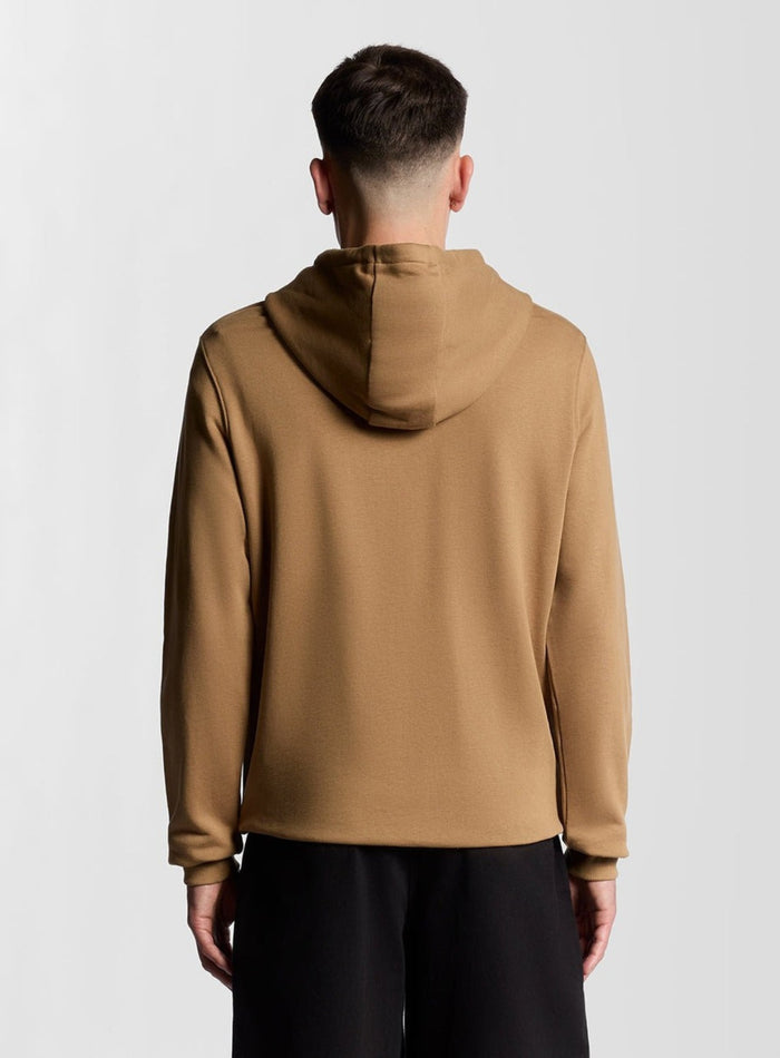 LYLE & SCOTT Loopback Cotton Hoodie Tigers Eye - MAISONDEFASHION.COM