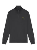 LYLE & SCOTT Loopback Quarter Zip Sweat Gunmetal - MAISONDEFASHION.COM