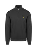 LYLE & SCOTT Loopback Quarter Zip Sweat Jet Black - MAISONDEFASHION.COM