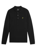 LYLE & SCOTT LS Polo Shirt Jet Black - MAISONDEFASHION.COM