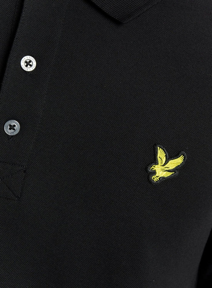 LYLE & SCOTT LS Polo Shirt Jet Black - MAISONDEFASHION.COM