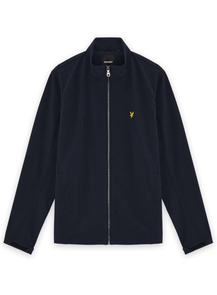 LYLE & SCOTT Mesh Back Softshell Funnel Neck Jacket Dark Navy - MAISONDEFASHION.COM
