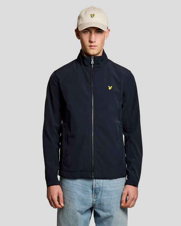 LYLE & SCOTT Mesh Back Softshell Funnel Neck Jacket Dark Navy