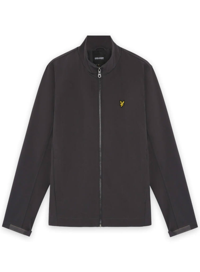 LYLE & SCOTT Mesh Back Softshell Funnel Neck Jacket Gunmetal - MAISONDEFASHION.COM
