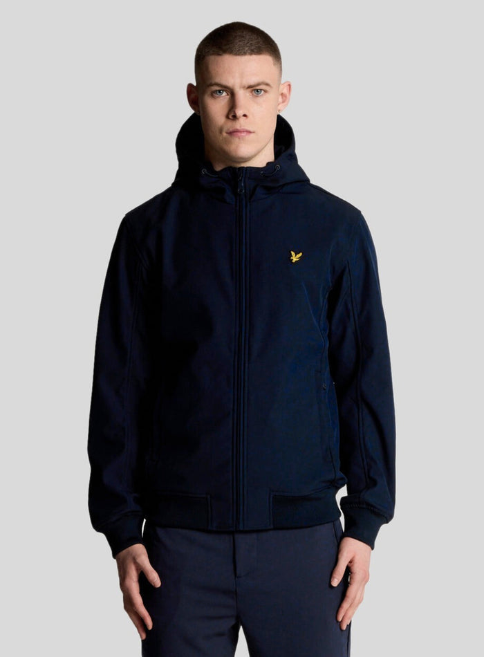 LYLE & SCOTT Mesh Back Softshell Jacket Dark Navy - MAISONDEFASHION.COM