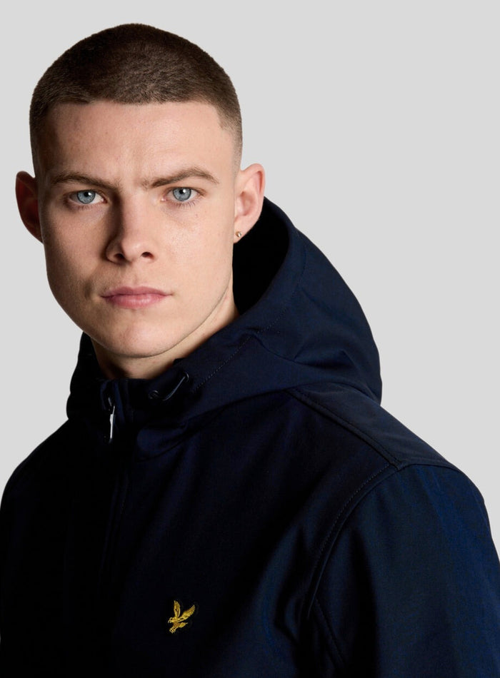 LYLE & SCOTT Mesh Back Softshell Jacket Dark Navy - MAISONDEFASHION.COM