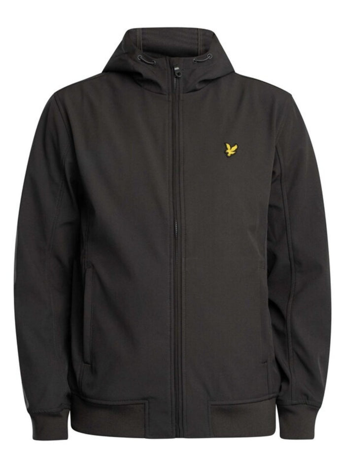 LYLE & SCOTT Mesh Lined Softshell Jacket Gunmetal - MAISONDEFASHION.COM