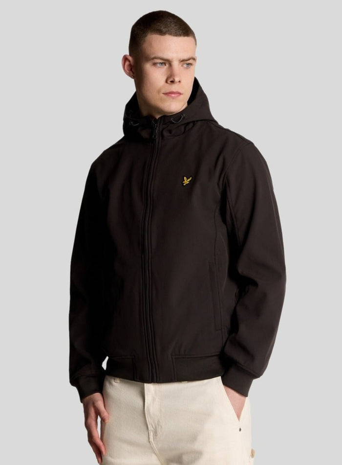 LYLE & SCOTT Mesh Lined Softshell Jacket Gunmetal - MAISONDEFASHION.COM
