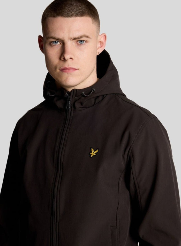 LYLE & SCOTT Mesh Lined Softshell Jacket Gunmetal - MAISONDEFASHION.COM