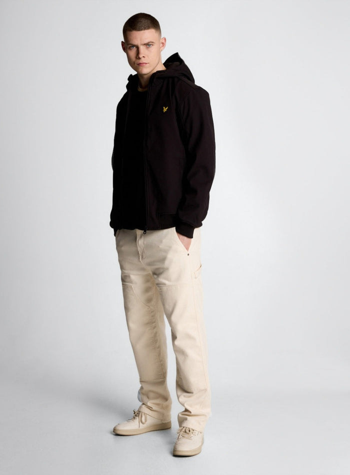 LYLE & SCOTT Mesh Lined Softshell Jacket Jet Black - MAISONDEFASHION.COM