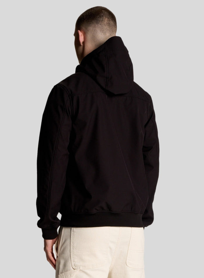 LYLE & SCOTT Mesh Lined Softshell Jacket Jet Black - MAISONDEFASHION.COM