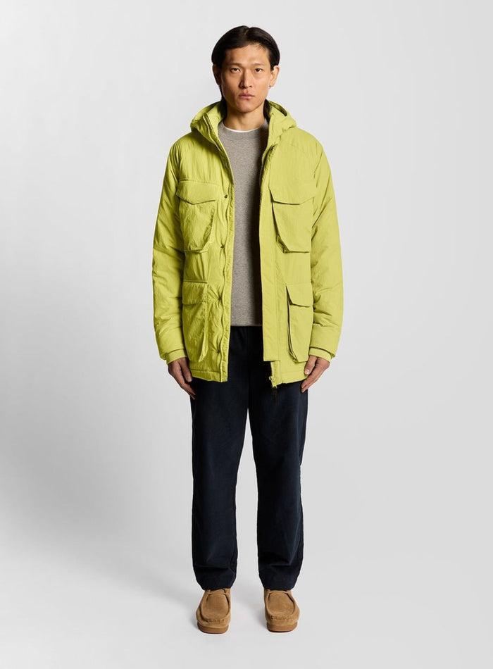 LYLE & SCOTT Military Inspired Insulated Parka Pale Willow - MAISONDEFASHION.COM
