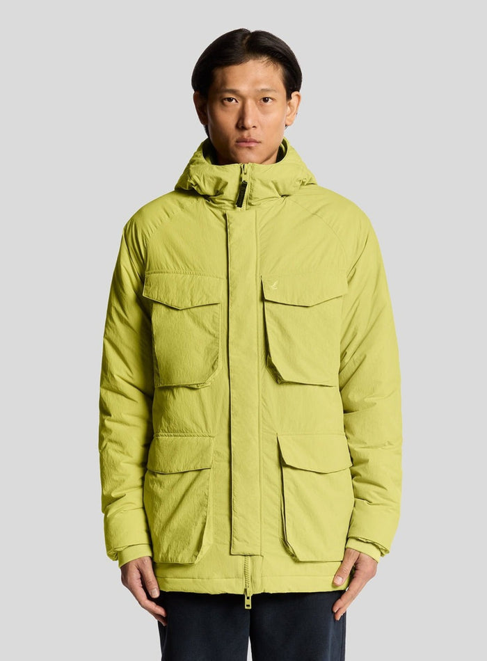 LYLE & SCOTT Military Inspired Insulated Parka Pale Willow - MAISONDEFASHION.COM