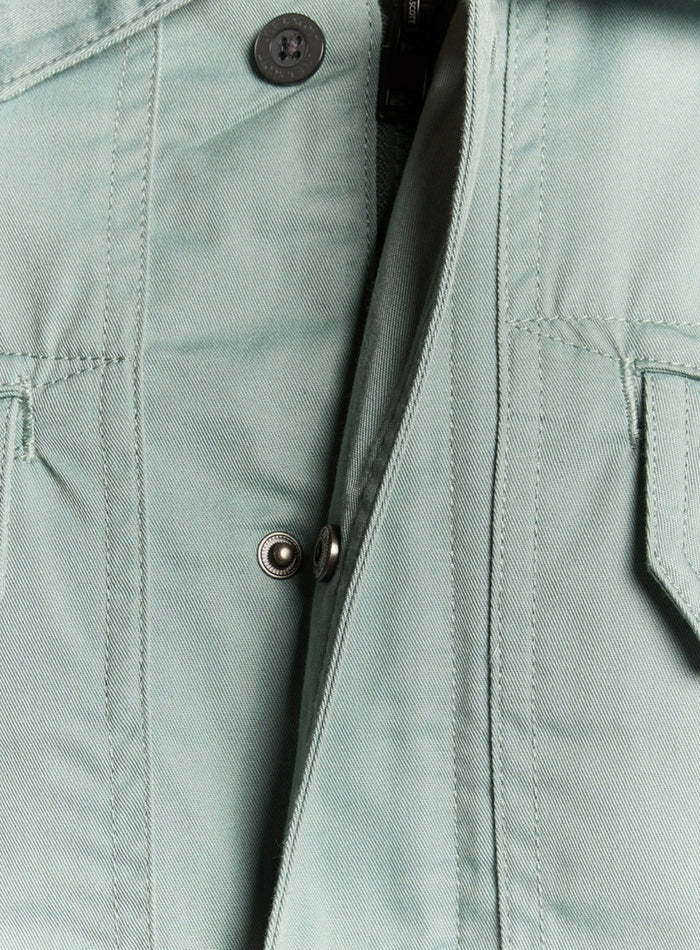 LYLE & SCOTT Multi Pocket Full Zip Overshirt Cold Mint - MAISONDEFASHION.COM