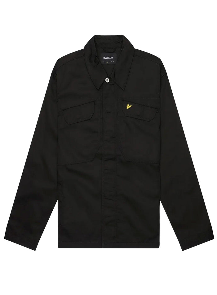 LYLE & SCOTT Multi Pocket Overshirt Jet Black - MAISONDEFASHION.COM