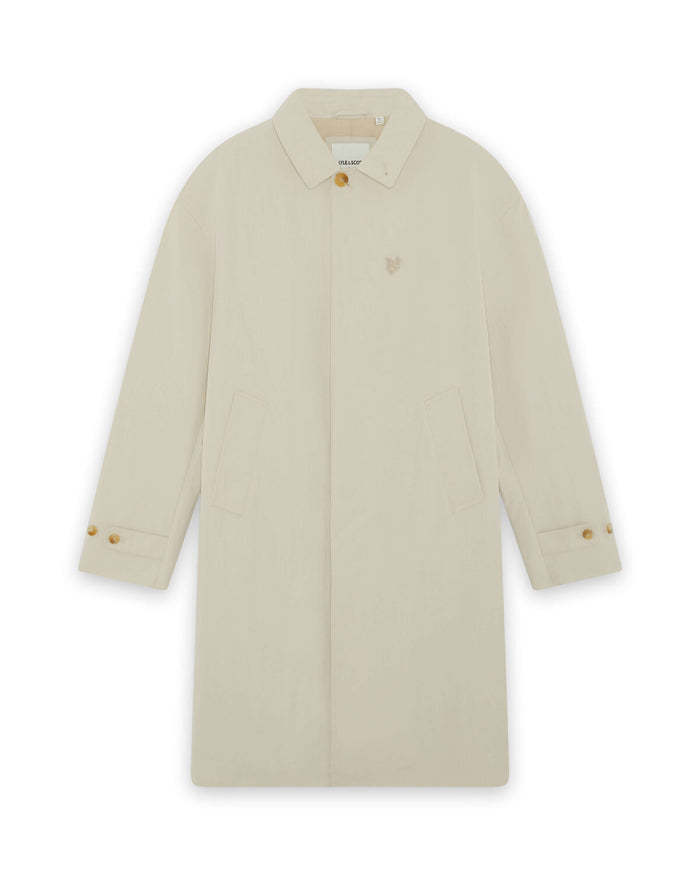 LYLE & SCOTT Nylon Cotton Car Coat Stone Dusk