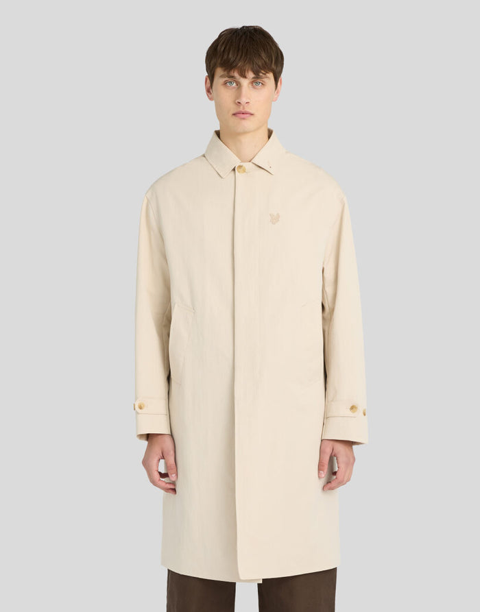 LYLE & SCOTT Nylon Cotton Car Coat Stone Dusk