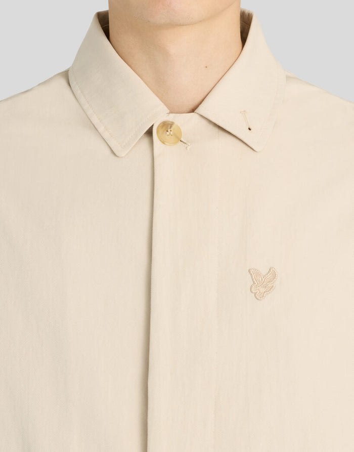 LYLE & SCOTT Nylon Cotton Car Coat Stone Dusk