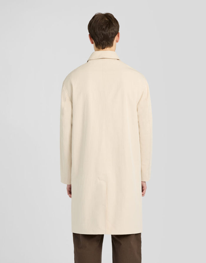 LYLE & SCOTT Nylon Cotton Car Coat Stone Dusk