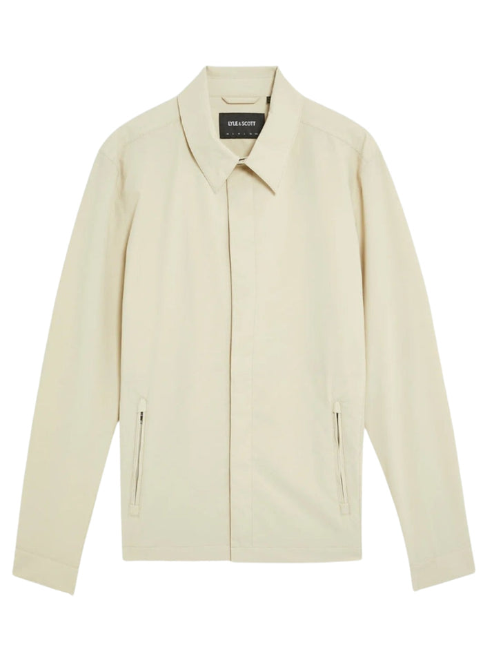 LYLE & SCOTT Nylon Overshirt Grey Taupe - MAISONDEFASHION.COM
