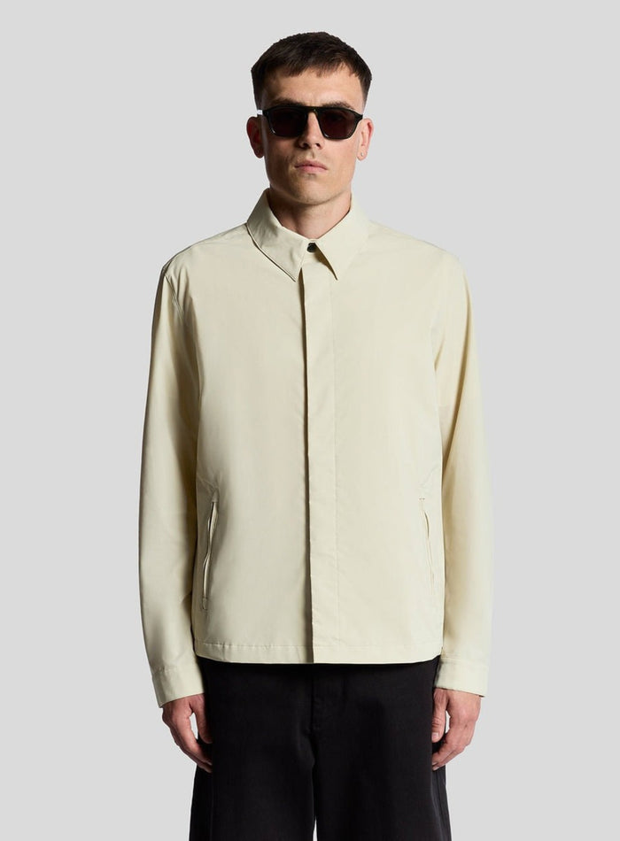 LYLE & SCOTT Nylon Overshirt Grey Taupe - MAISONDEFASHION.COM