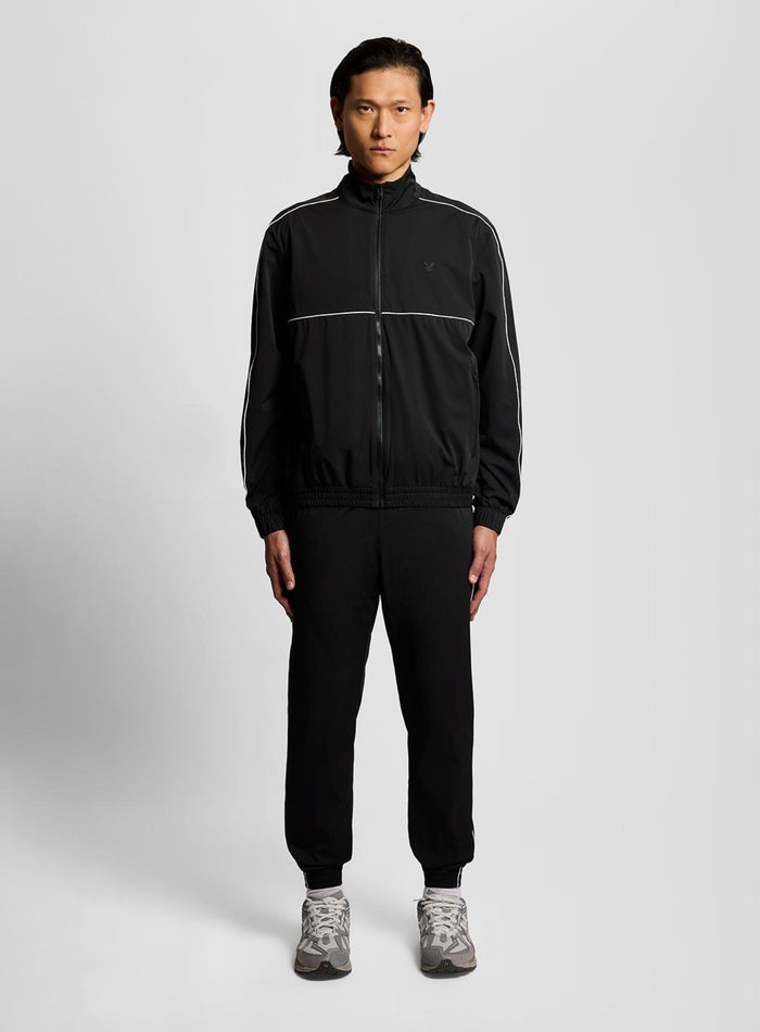 LYLE & SCOTT Nylon Track Jacket Jet Black - MAISONDEFASHION.COM