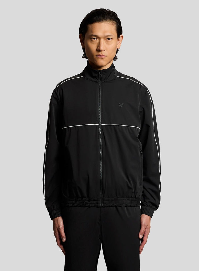 LYLE & SCOTT Nylon Track Jacket Jet Black - MAISONDEFASHION.COM