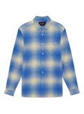 LYLE & SCOTT Ombre Check Flannel Shirt Putty Strobe Blue - MAISONDEFASHION.COM