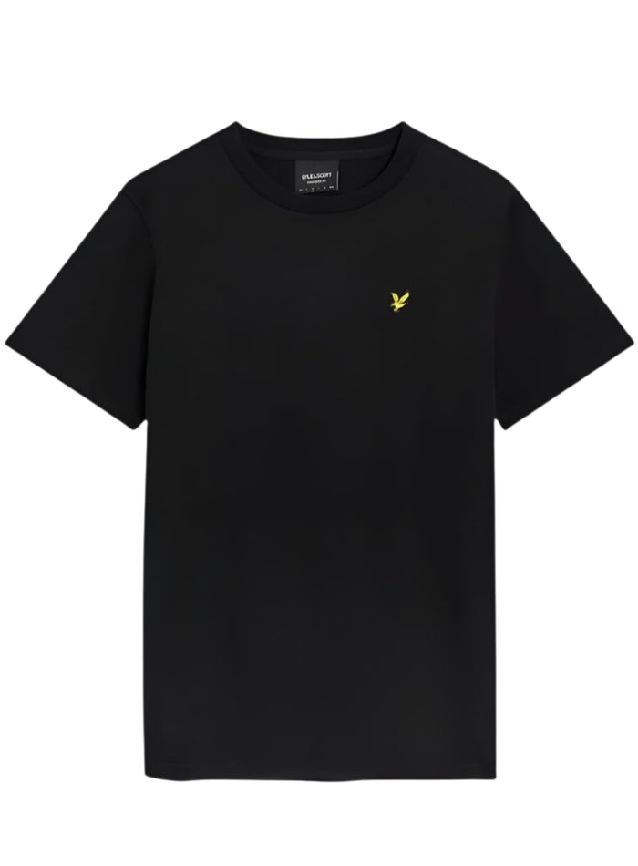 LYLE & SCOTT Oversized Cotton Crew Neck T-Shirt Jet Black - MAISONDEFASHION.COM