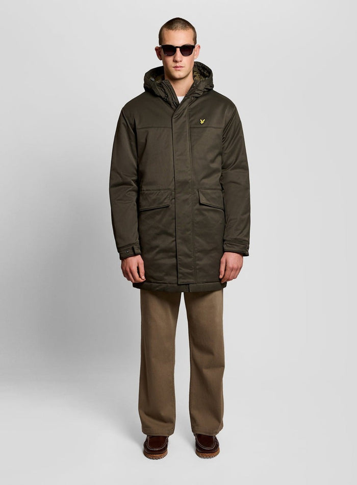 LYLE & SCOTT Padded Parka Jacket Olive - MAISONDEFASHION.COM