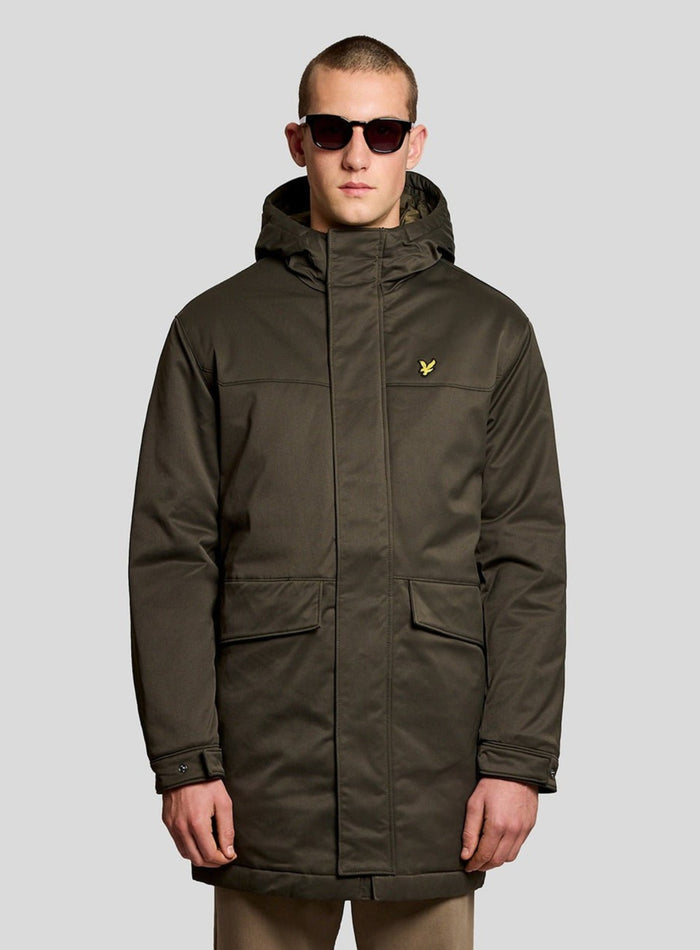 LYLE & SCOTT Padded Parka Jacket Olive - MAISONDEFASHION.COM