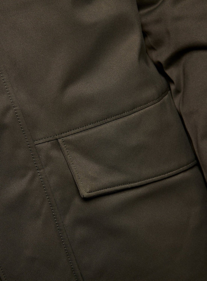 LYLE & SCOTT Padded Parka Jacket Olive - MAISONDEFASHION.COM