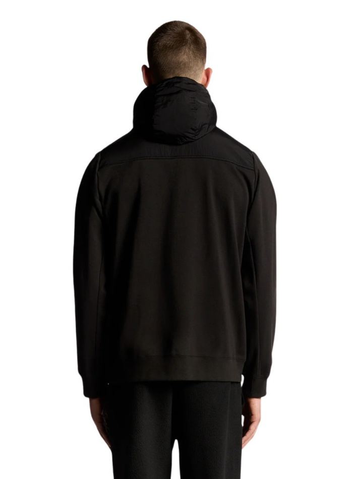 LYLE & SCOTT Panelled Hybrid Jacket Black Ice - MAISONDEFASHION.COM