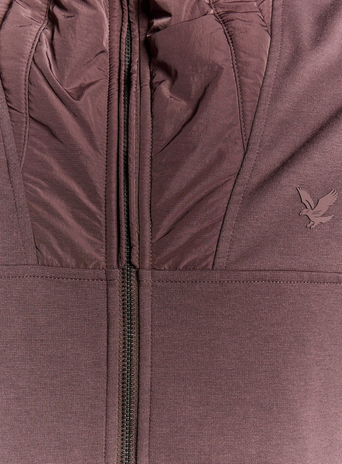 LYLE & SCOTT Panelled Hybrid Jacket Espresso - MAISONDEFASHION.COM